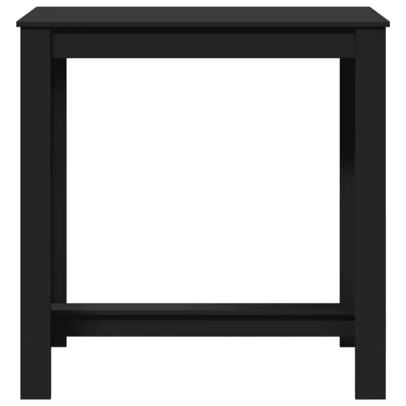 Baro stalas, juodos spalvos, 102x50x103,5cm, apdirbta mediena