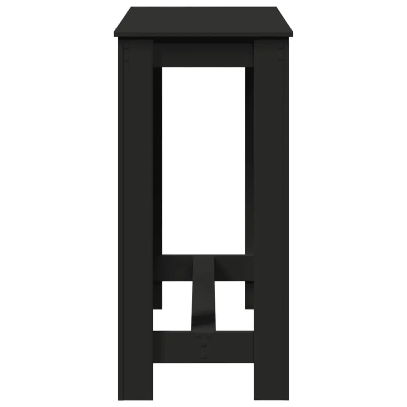 Baro stalas, juodos spalvos, 102x50x103,5cm, apdirbta mediena