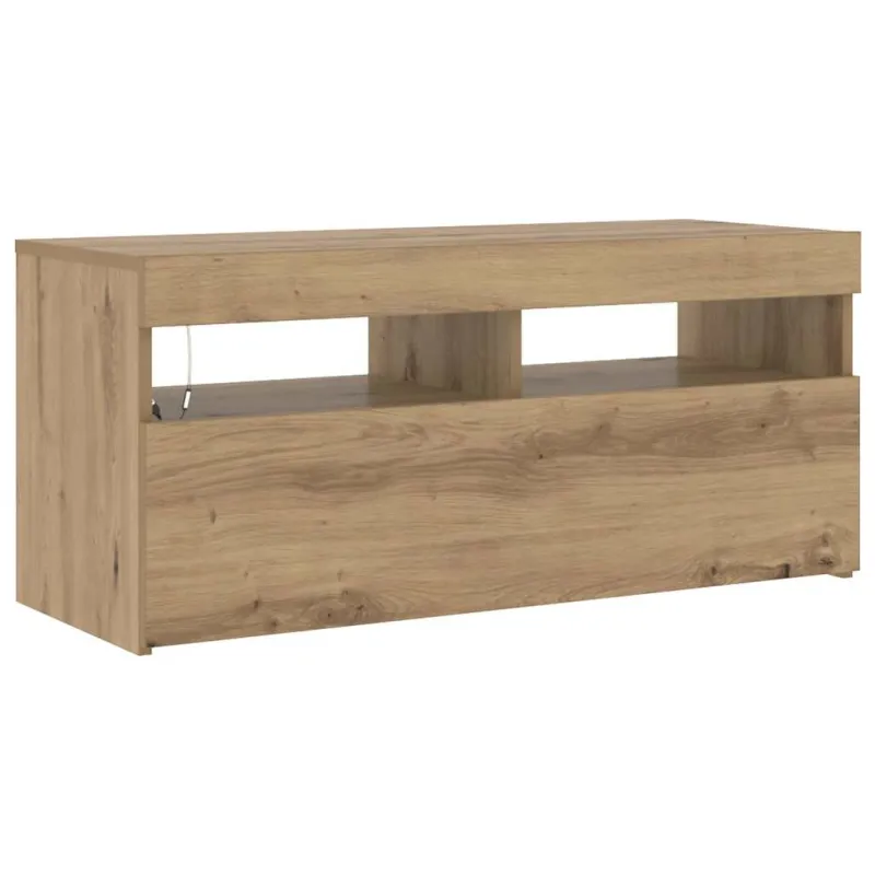 Televizoriaus spintelė su LED, artisano, 90x35x40cm, mediena