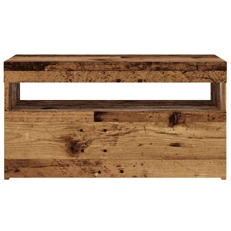 Televizoriaus spintelė su LED, medienos, 75x35x40cm, mediena