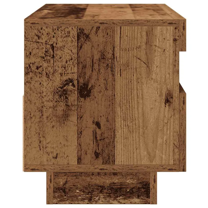 Televizoriaus spintelė su LED, medienos, 80x35x40cm, mediena