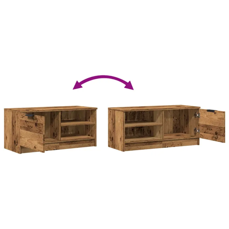 televizoriaus spintelė Old Wood 80x35x36,5 cm Engineered Wood