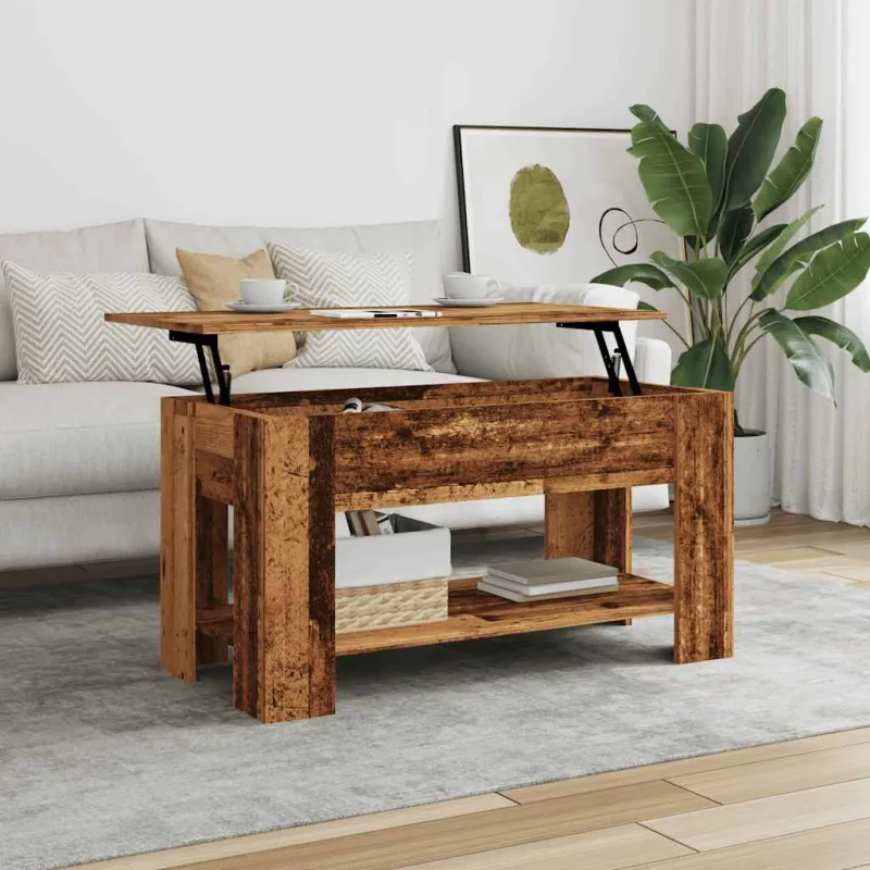 kavos staliukas Old Wood 101x49x52 cm Engineered Wood