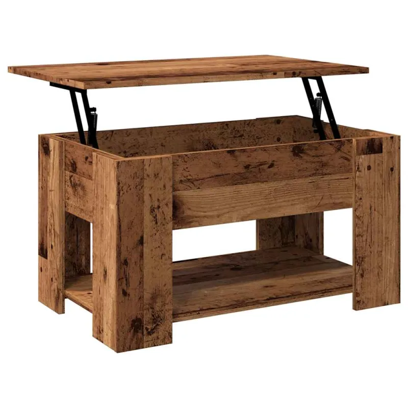 kavos staliukas Old Wood 79x49x41 cm Engineered Wood