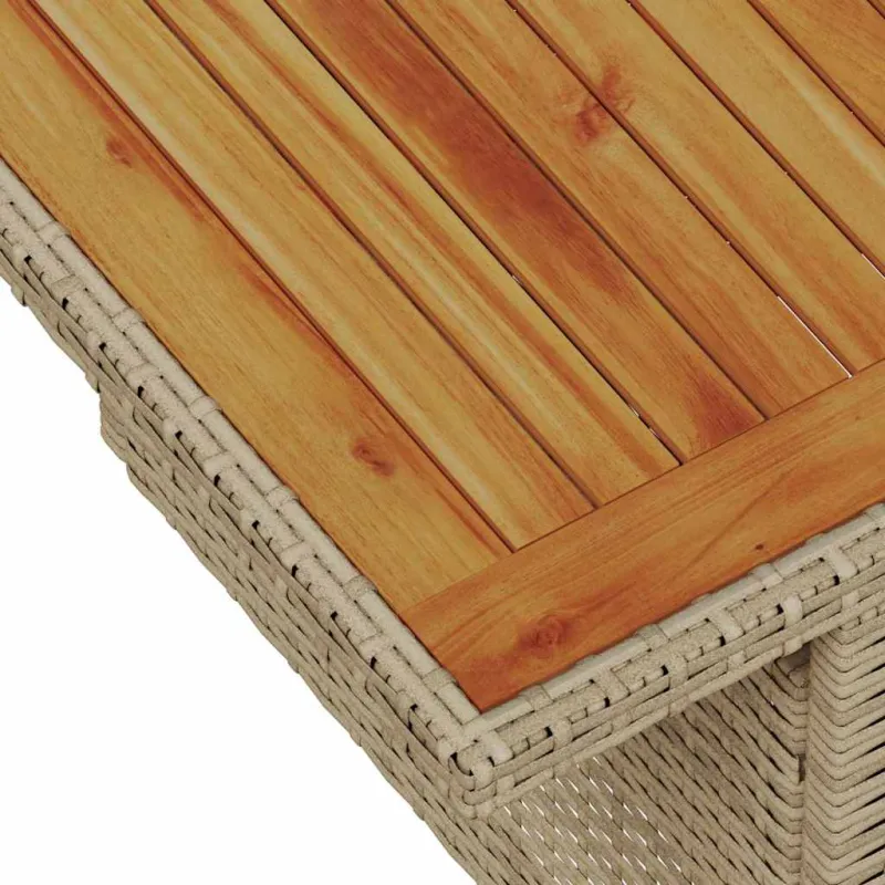 Sodo sohvaryhmä säilytystilalla, 9 osaa, hiekanvärinen polyrottinki