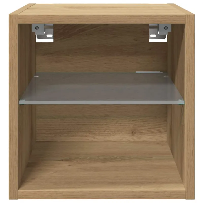 Sieninė TV spintelė su LED lemputėmis, artisano, 30x28,5x30cm