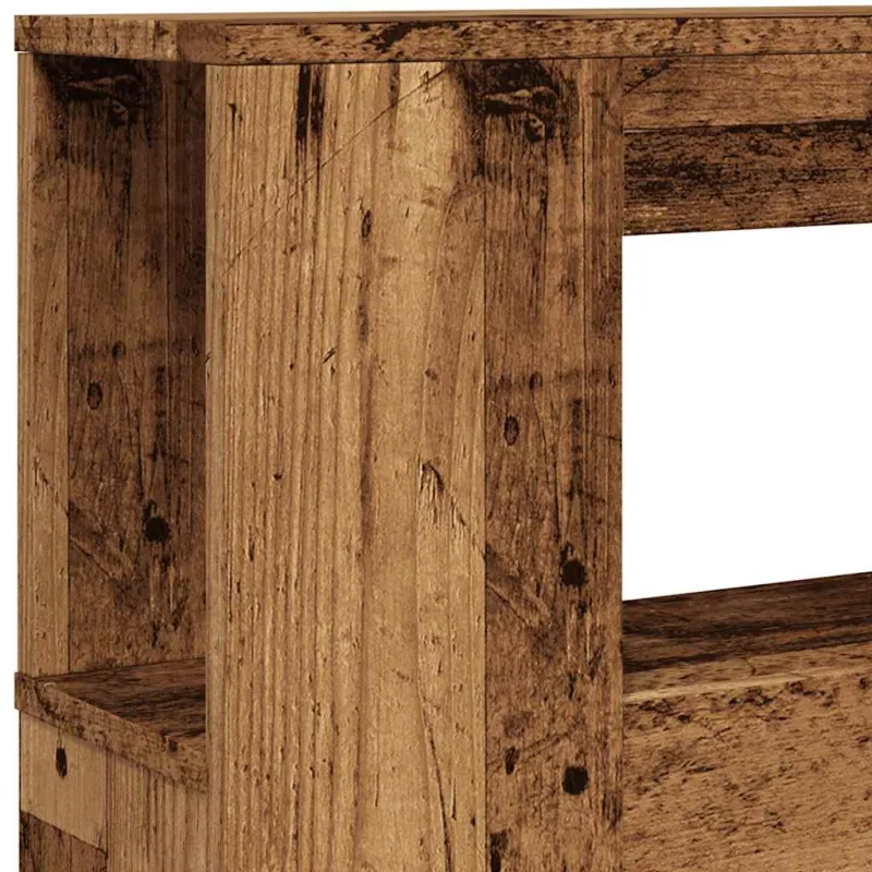LED galvūgalis, medienos, 180x18,5x103,5cm, apdirbta mediena