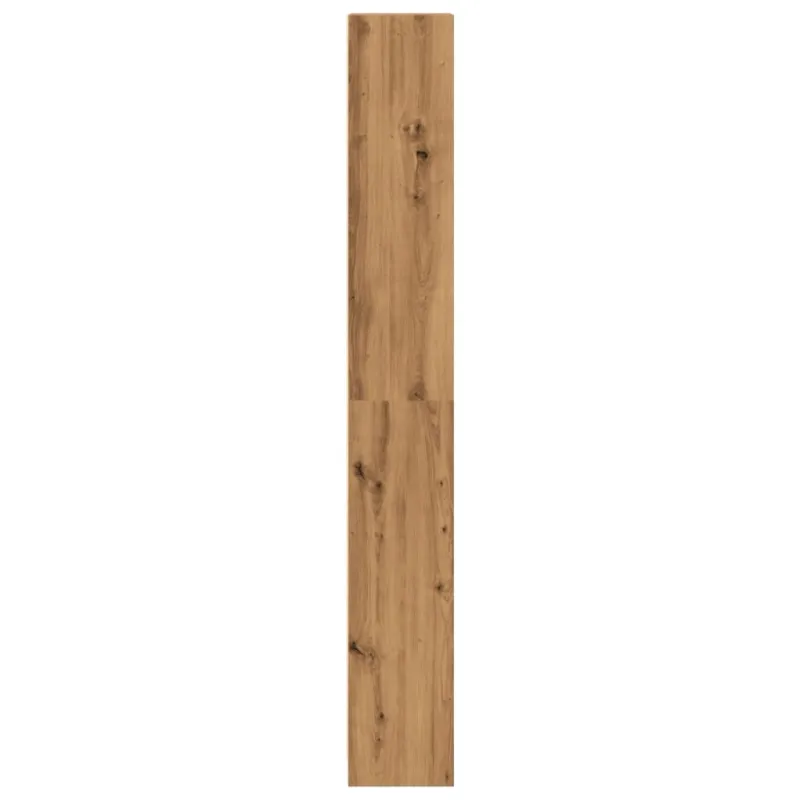 Knygų lentyna, meniško ąžuolo spalvos, 40x24x176 cm, inžinerinė mediena