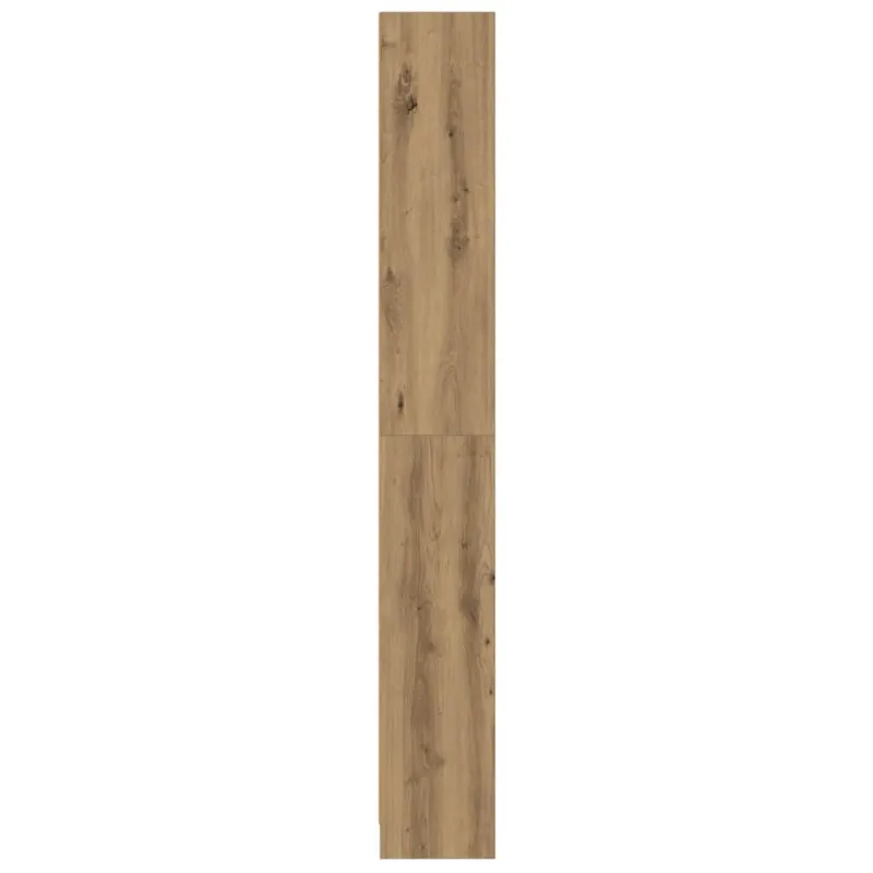 Knygų lentyna, meniško ąžuolo spalvos, 60x24x176 cm, inžinerinė mediena