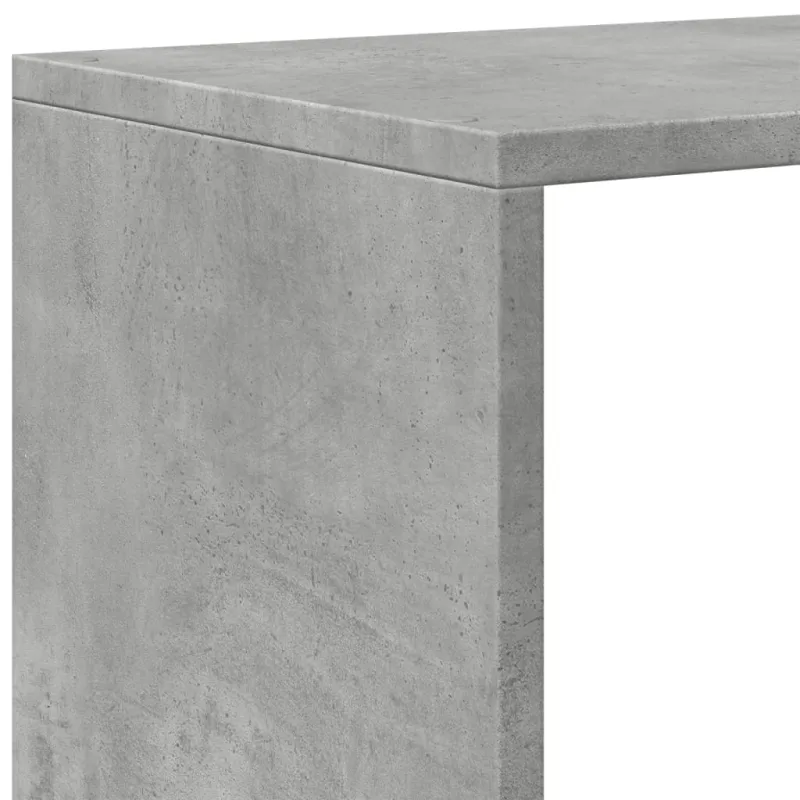 Pertvara/knygų spinta, betono pilka, 131,5x29x131,5cm, 4 aukštų