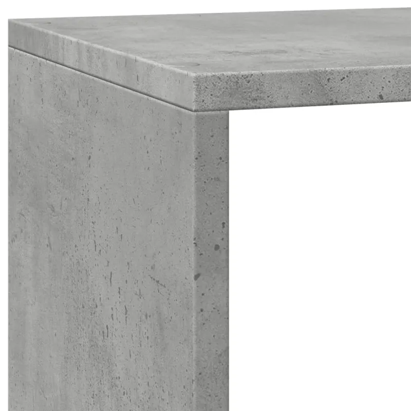 Pertvara/knygų spinta, betono pilka, 137,5x29x103,5cm, 3 aukštų
