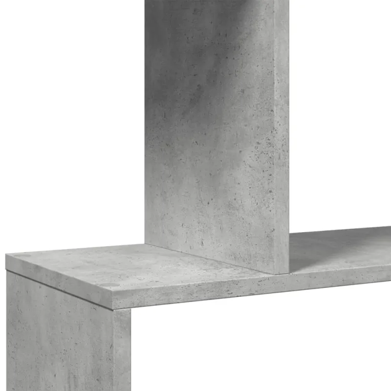 Pertvara/knygų spinta, betono pilka, 70x24x193cm, 6 pakopų