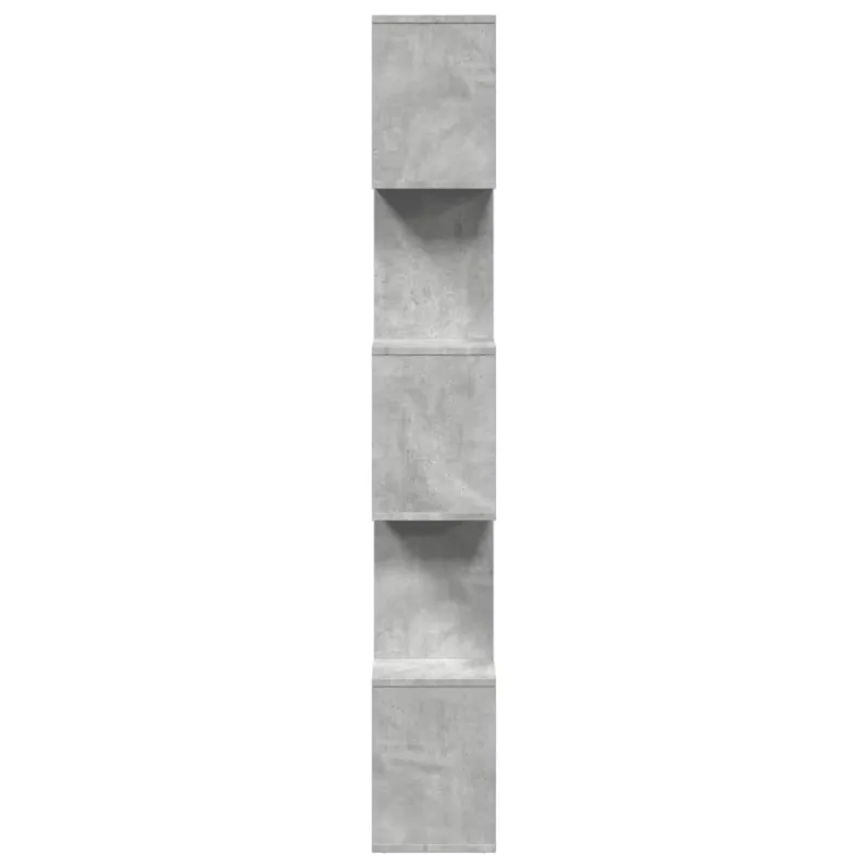 Pertvara/knygų spinta, betono pilka, 70x24x161cm, 5 pakopų