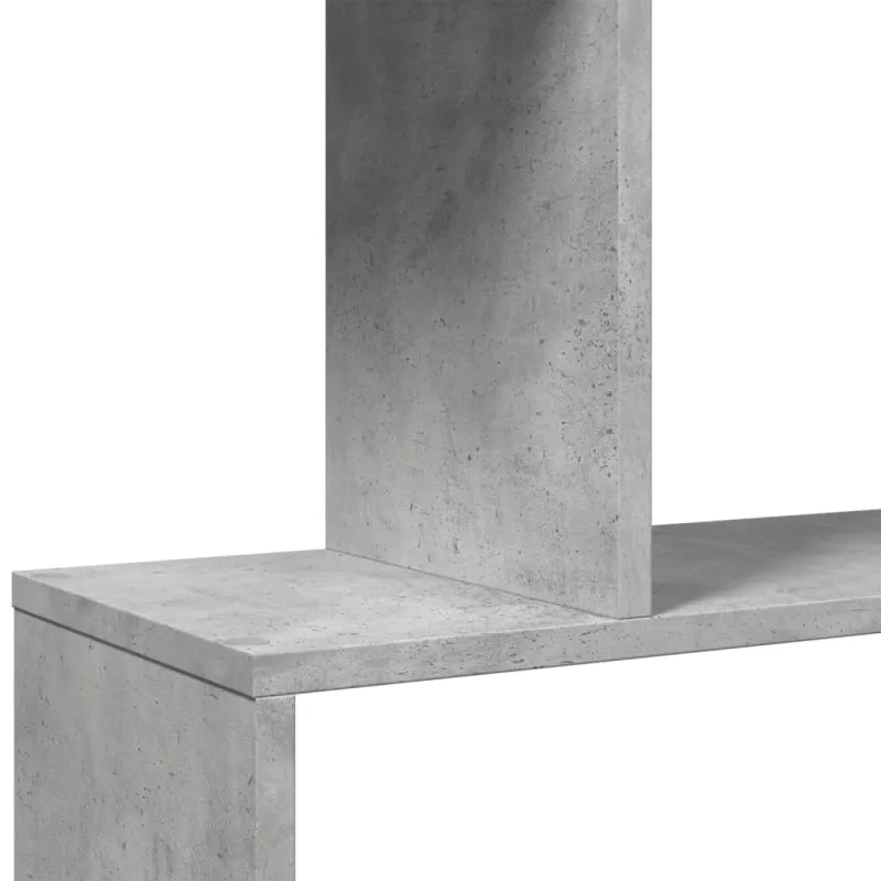 Pertvara/knygų spinta, betono pilka, 70x24x161cm, 5 pakopų