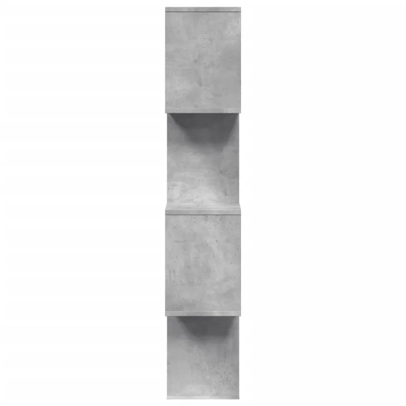 Pertvara/knygų spinta, betono pilka, 70x24x129cm, 4 pakopų