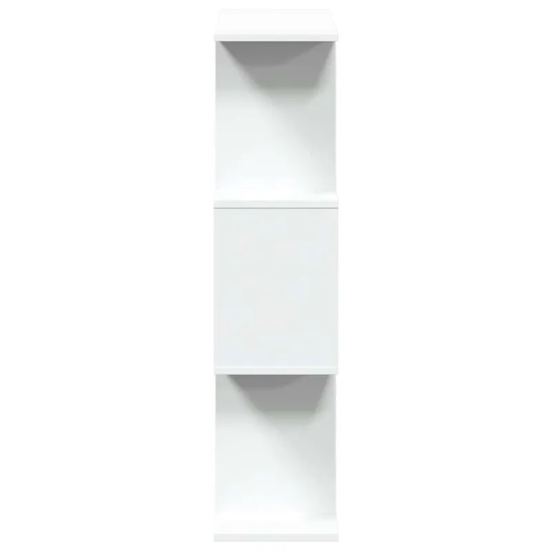Kambario pertvara, knygų lentyna, 3 pakopų, balta, 70x24x97 cm, inžinerinė mediena