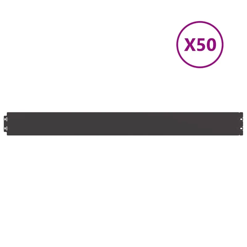vejos apvadai 50 vnt Juoda 10x103 cm Šaltai valcuotas plienas