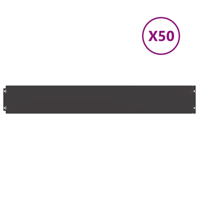 vejos apvadai 50 vnt Juoda 15x103 cm Šaltai valcuotas plienas