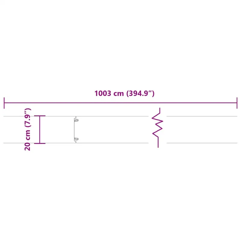 vejos apvadai 10 vnt balti 20x103 cm šaltai valcuotas plienas