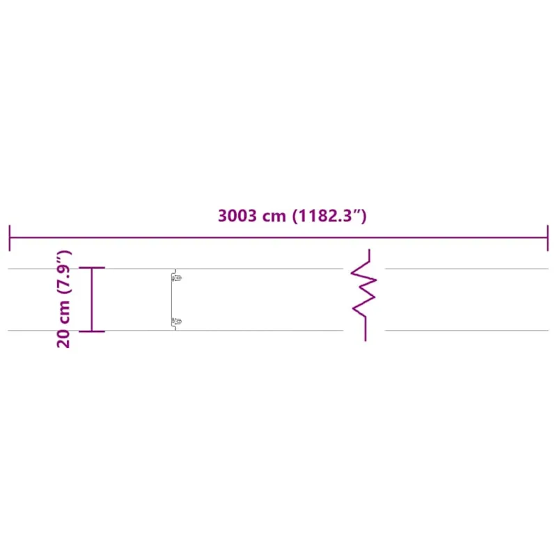 vejos apvadai 30 vnt balti 20x103 cm šaltai valcuotas plienas