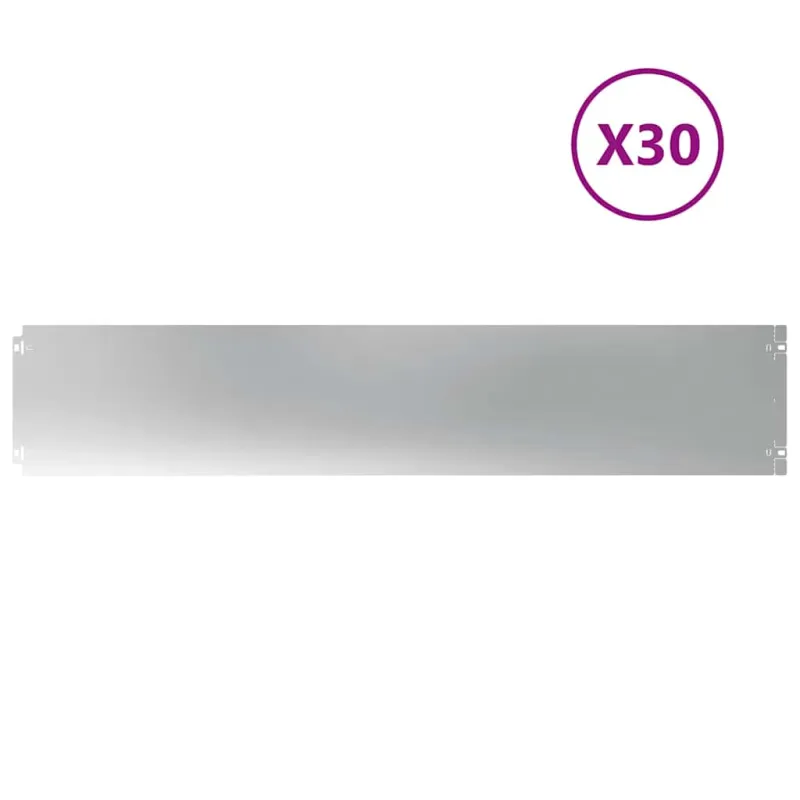 Vejos apvadai 30 vnt 20x103 cm Cinkuotas plienas