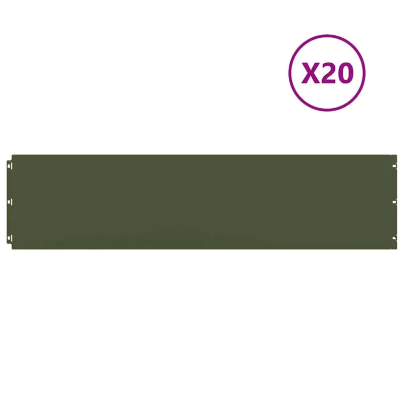 vejos apvadai 20 vnt Olive Green šaltai valcuotas plienas