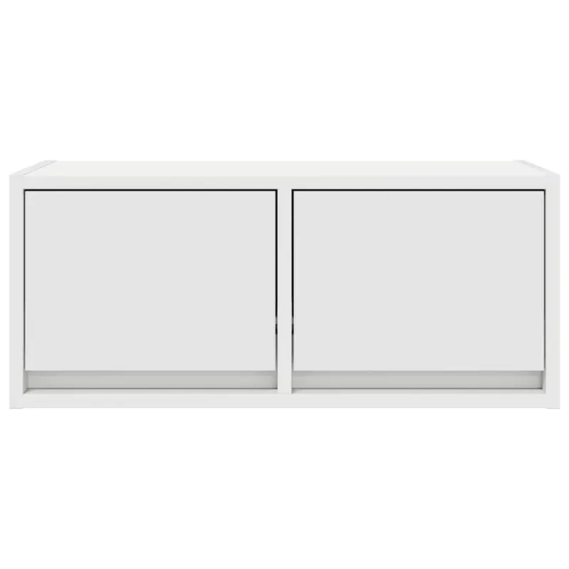 Televizoriaus spintelės, 2vnt., baltos, 60x31x25,5 cm, mediena