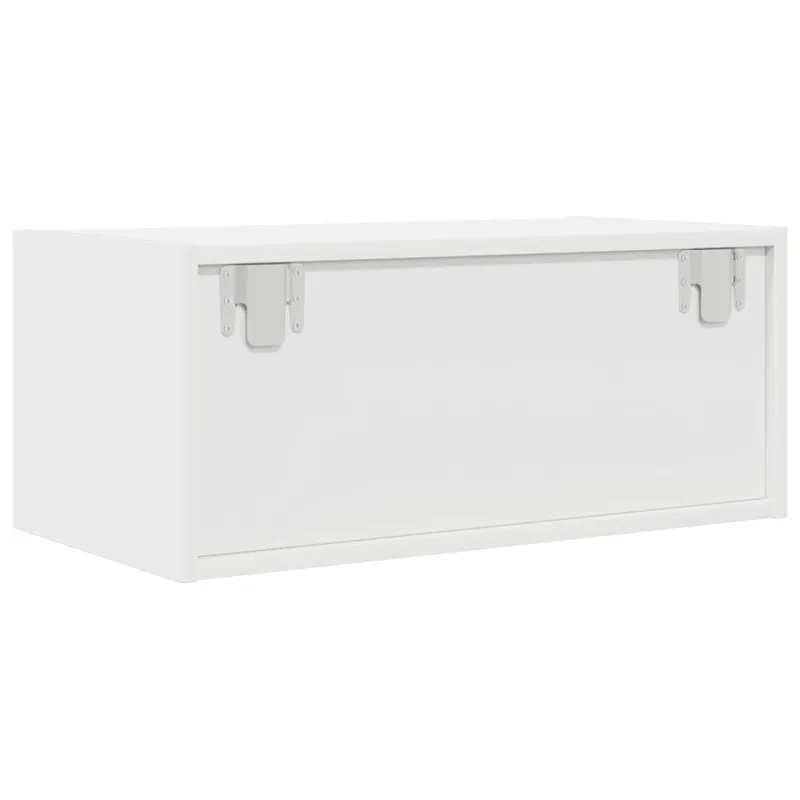Televizoriaus spintelės, 2vnt., baltos, 60x31x25,5 cm, mediena