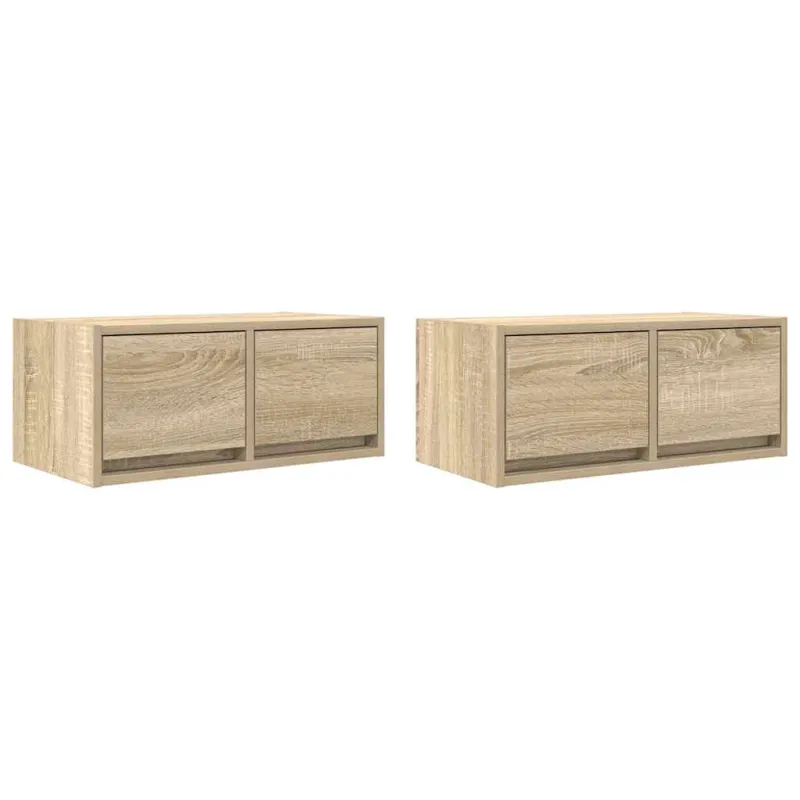 Televizoriaus spintelės, 2vnt., 60x31x25,5 cm, mediena