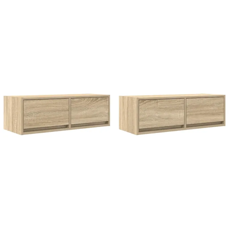 Televizoriaus spintelės, 2vnt., 80x31x25,5 cm, mediena
