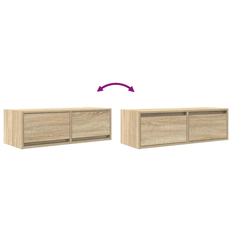 Televizoriaus spintelės, 2vnt., 80x31x25,5 cm, mediena