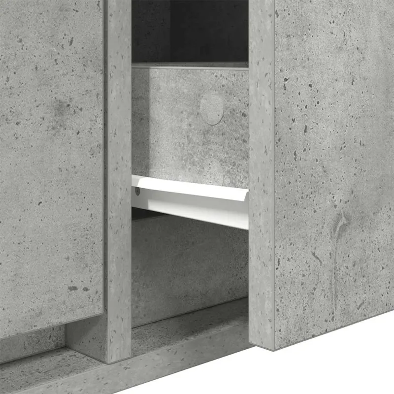 Televizoriaus spintelė, betono, 80x31x25,5cm, apdirbta mediena
