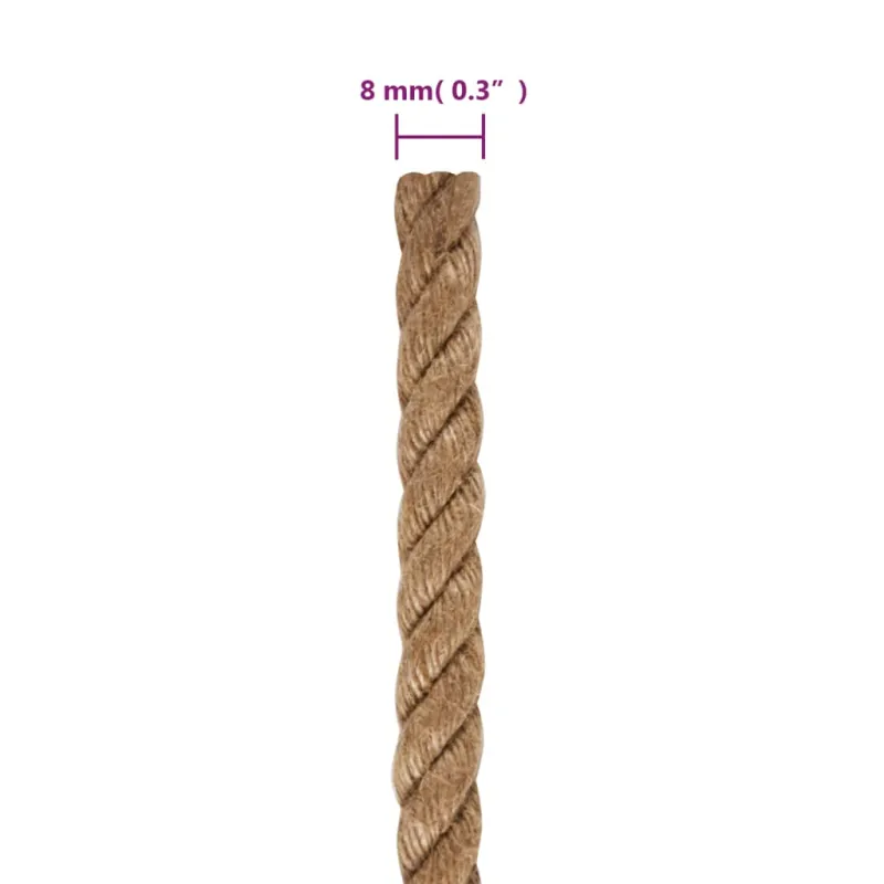 Virvė, 100% džiutas, 8mm, 500m