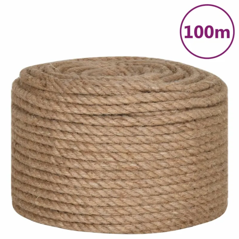 Virvė, 100% džiutas, 14mm, 100m