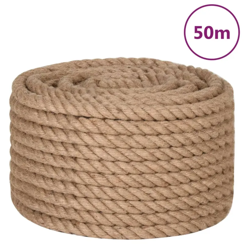 Virvė, 100% džiutas, 20mm, 50m
