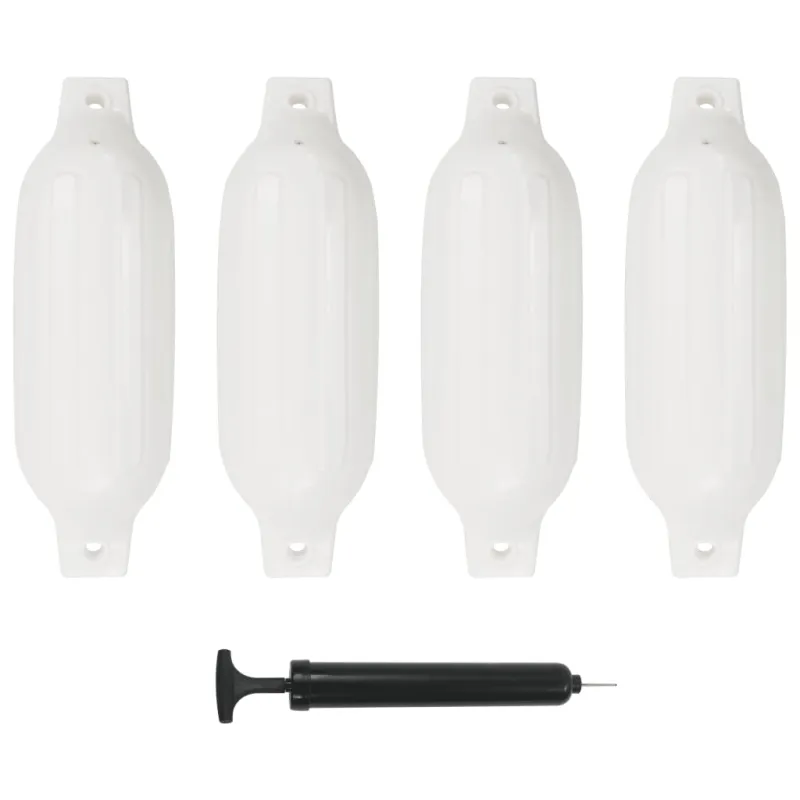 Valties bortų apsaugos, 4vnt., baltos spalvos, 41x11,5cm, PVC