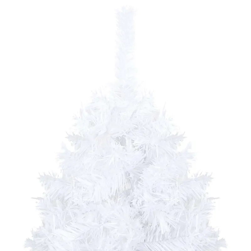 Dirbtinė Kalėdų eglutė su žaisliukais, balta, 120cm, PVC