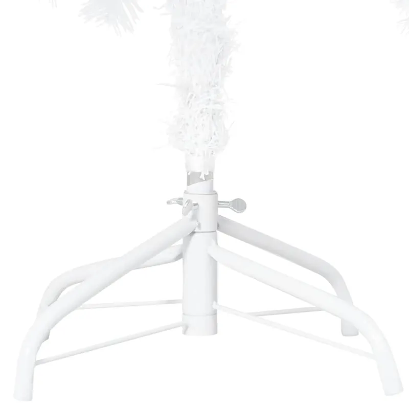 Dirbtinė Kalėdų eglutė su žaisliukais, balta, 120cm, PVC