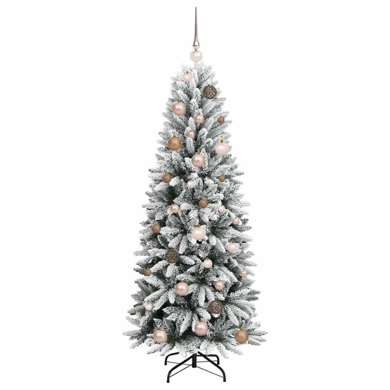 Dirbtinė Kalėdų eglutė su 150 LED s stovu Balta 150 cm
