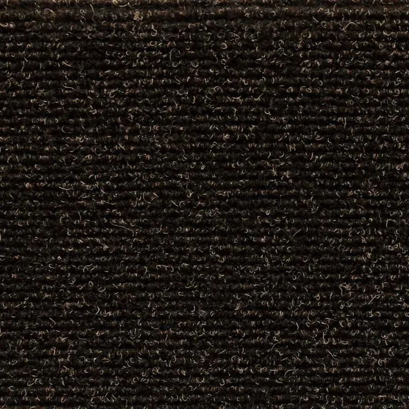 Laiptų kilimėliai, lipnūs, 5 vnt., 56x17x3 cm, tamsiai rudi, pusapvaliai