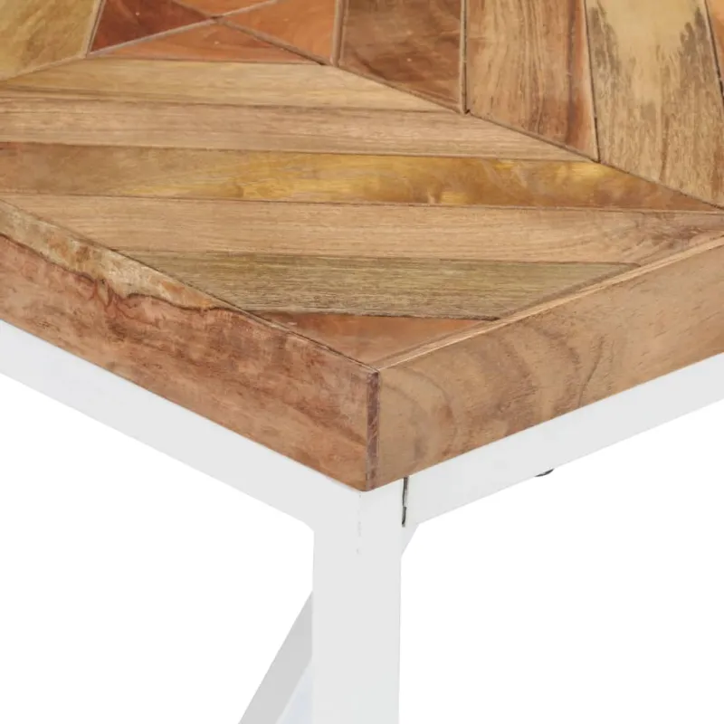 Valgomojo stalas, 140x70x76cm, akacija ir mango mediena