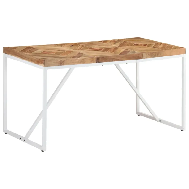 Valgomojo stalas, 140x70x76cm, akacija ir mango mediena