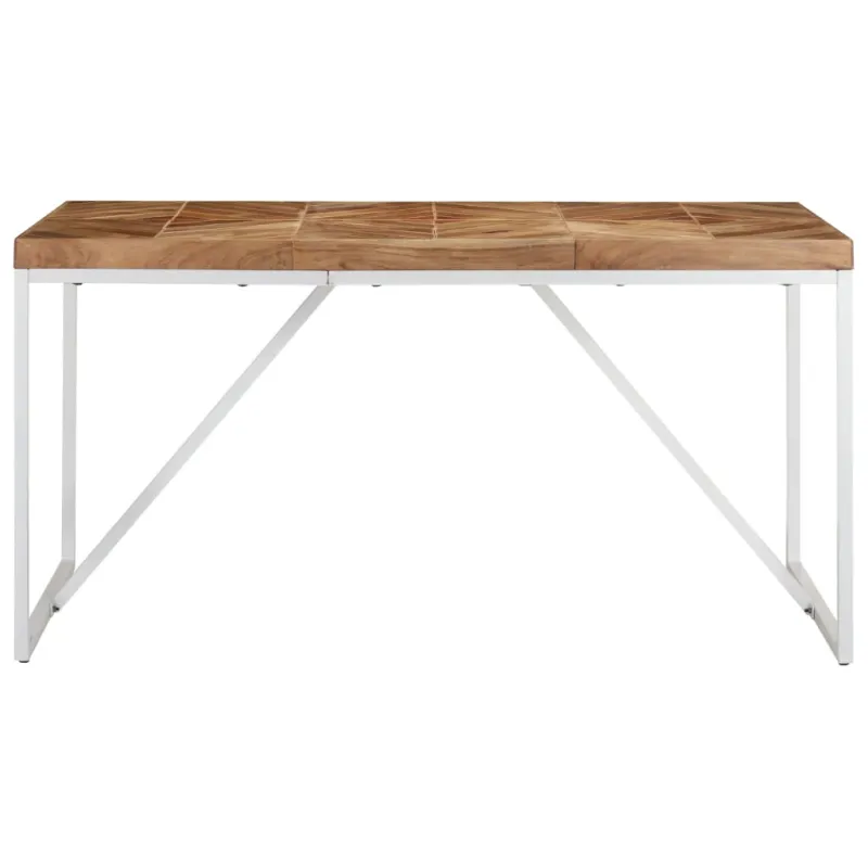 Valgomojo stalas, 140x70x76cm, akacija ir mango mediena