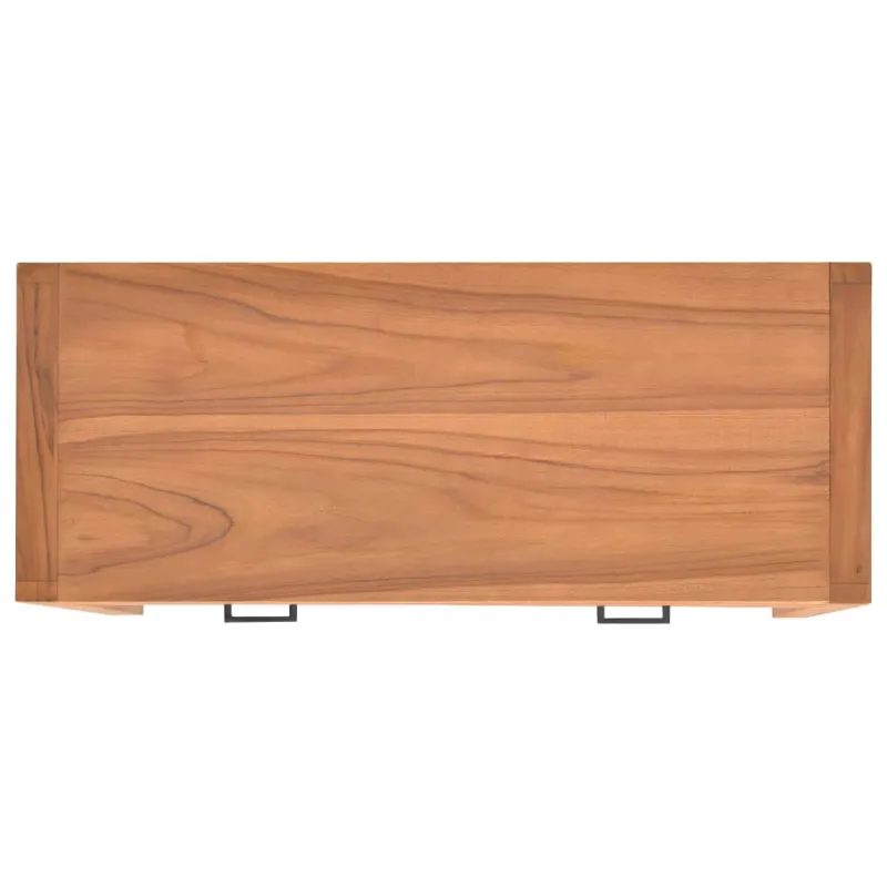 Rašomasis stalas su 2 stalčiais, 100x40x75cm, tikmedis