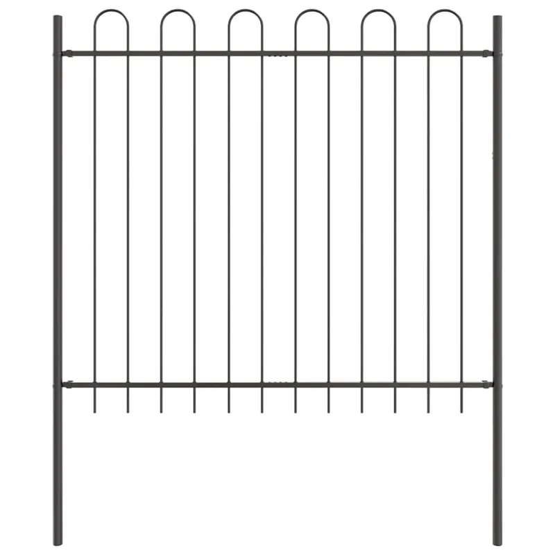 Sodo tvora 6 pcs Pilka 10,2 x 1,5 m Miltelinis plienas