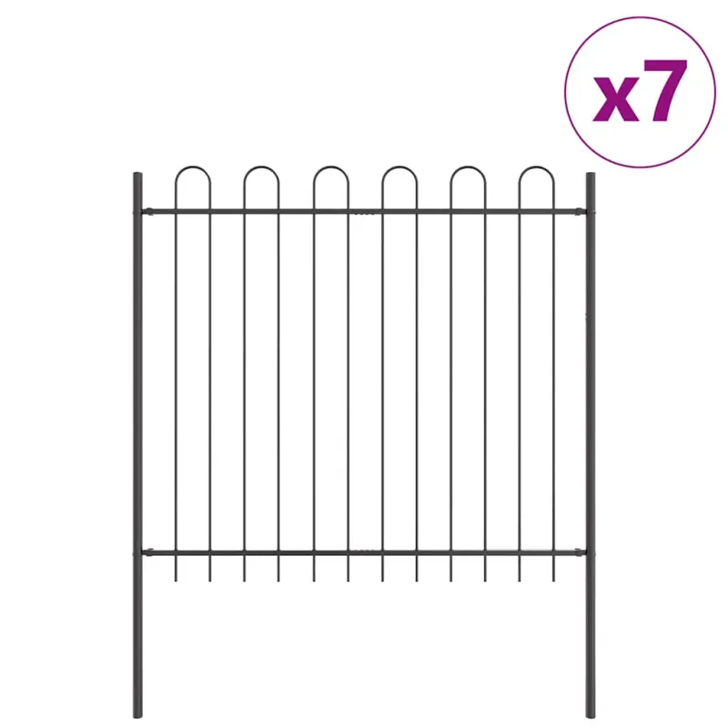 Sodo tvora 7 pcs Pilka 11,9 x 1,5 m Miltelinis plienas