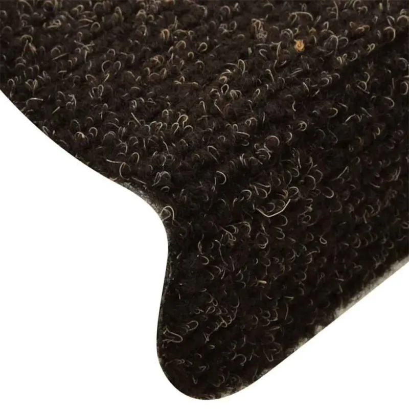 Laiptų kilimėliai, lipnūs, 20 vnt., 65x21x4 cm, tamsiai rudi, pusapvaliai, dideli