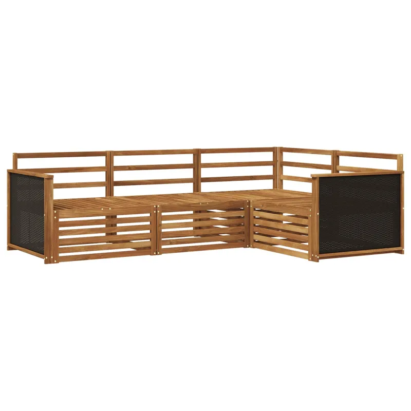 Lauko sofos komplektas 4 pcs Natūrali 247,5 x 168,5 x 73 cm