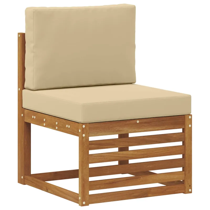 Lauko sofos komplektas 5 pcs Natūralus ir bežinis