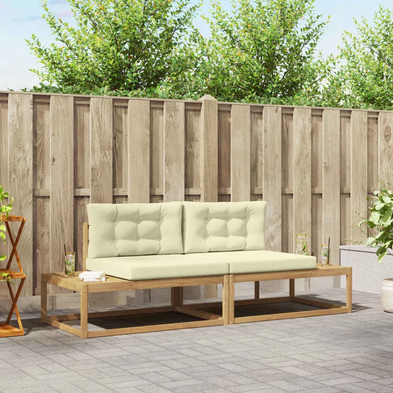 Lauko sofos komplektas Balta 230,5 x 83 x 73 cm Poliesteris